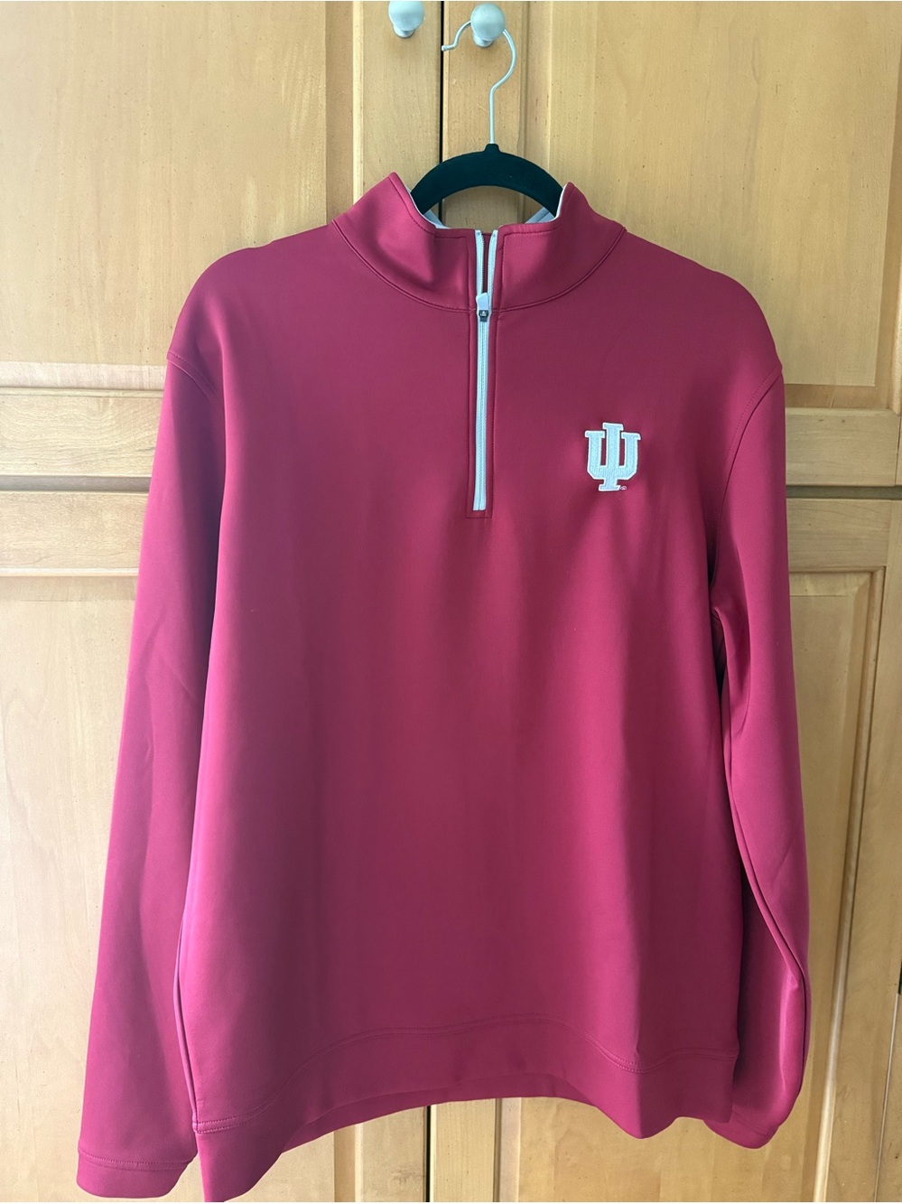 University of Indiana Quarter-Zip Pullover with IU Logo